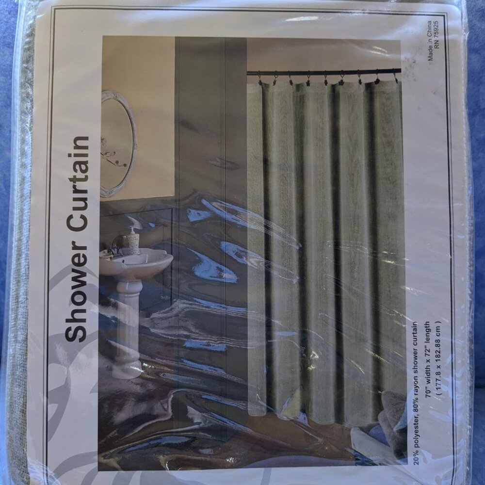 Soft Chenille shower curtain